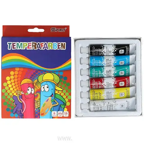 imagen de Juego de témpera de colores 6x16ml 1