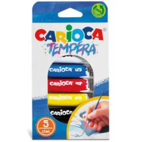 imagen de Juego de témpera en tubo 5x12ml - Carioca 1