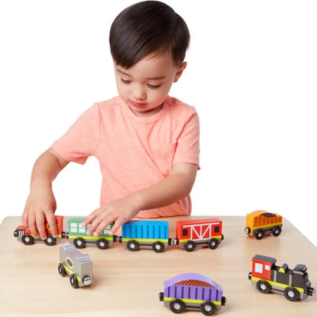 imagen de Juego de tren de madera de 8 piezas - Melissa & Doug 2