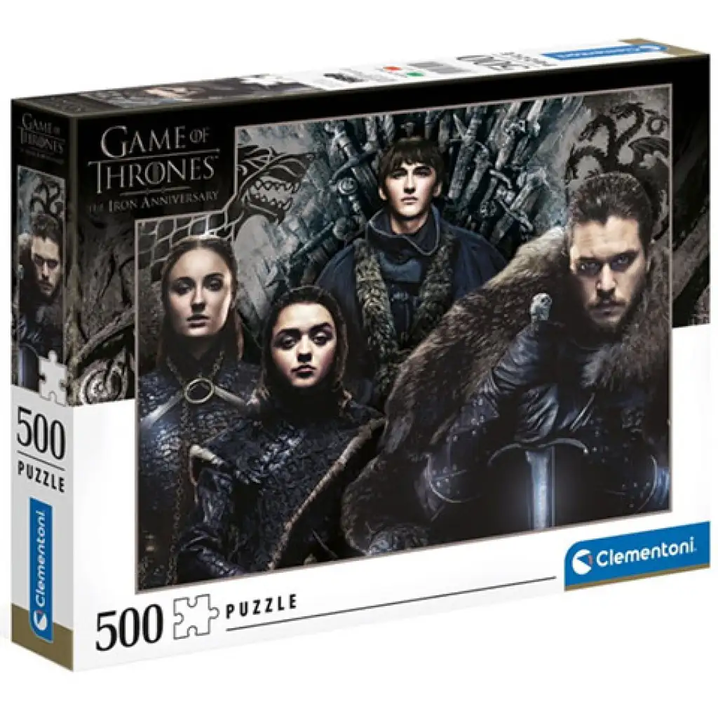 imagen de Juego de Tronos: Puzzle de 500 piezas de la casa Stark - Clementoni 1