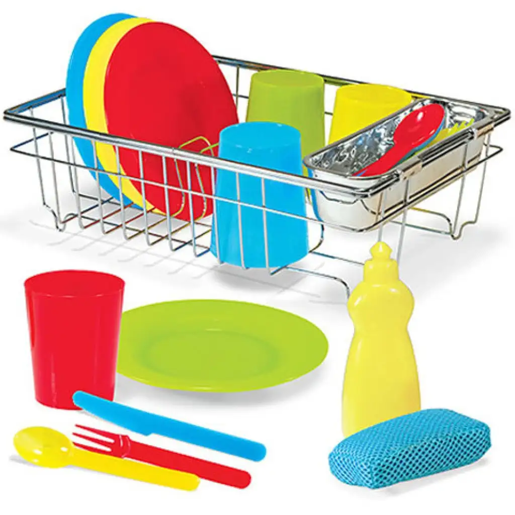 imagen de Juego de utensilios de cocina para hornear y cocinar con escurridor - Melissa & Doug 1