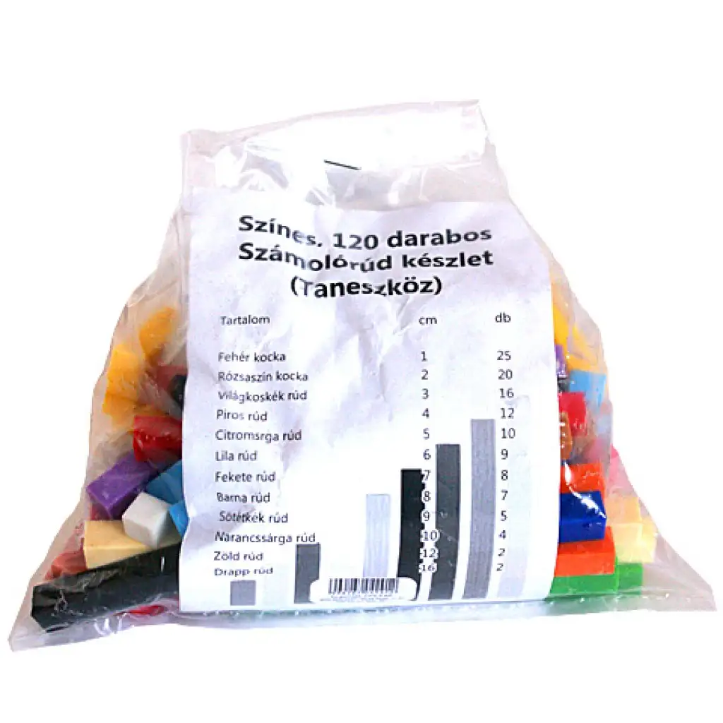 imagen de Juego de varillas de conteo de colores 120 piezas 1