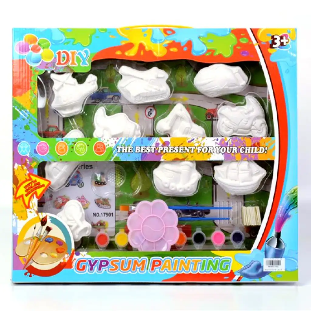 imagen de Juego de yeso con moldes y pintura 1