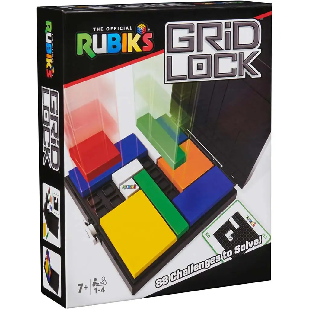 imagen de Juego lógico Rubik Grid Lock con 88 desafíos - Spin Master 1