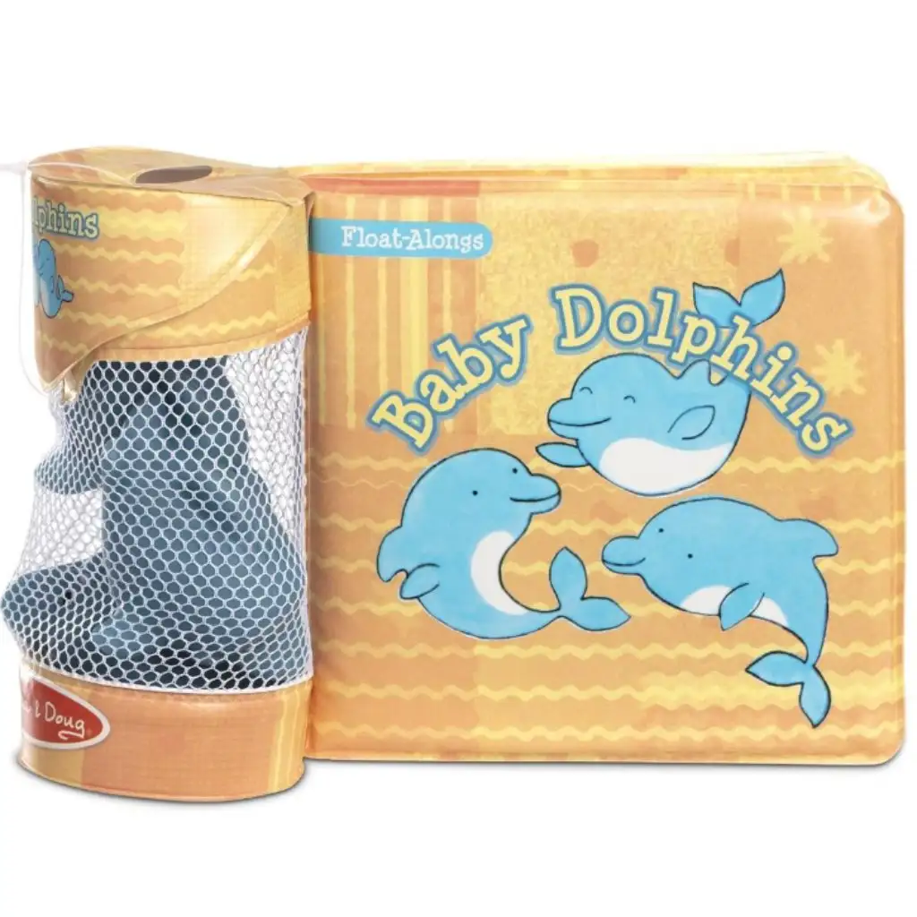 imagen de Juguete de baño: Libro impermeable, bebés delfines - Melissa & Doug 3