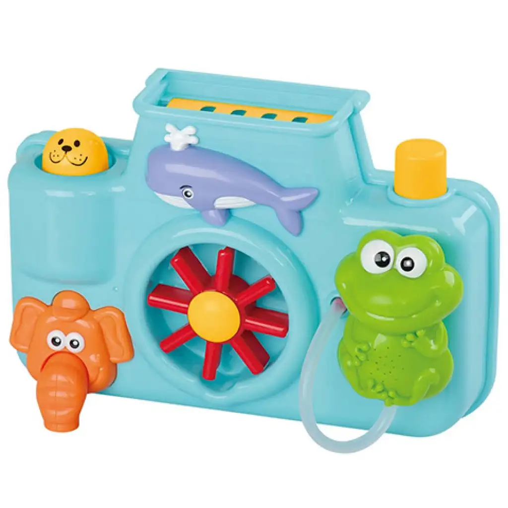imagen de Juguete de baño para bebés con rueda de animales 2