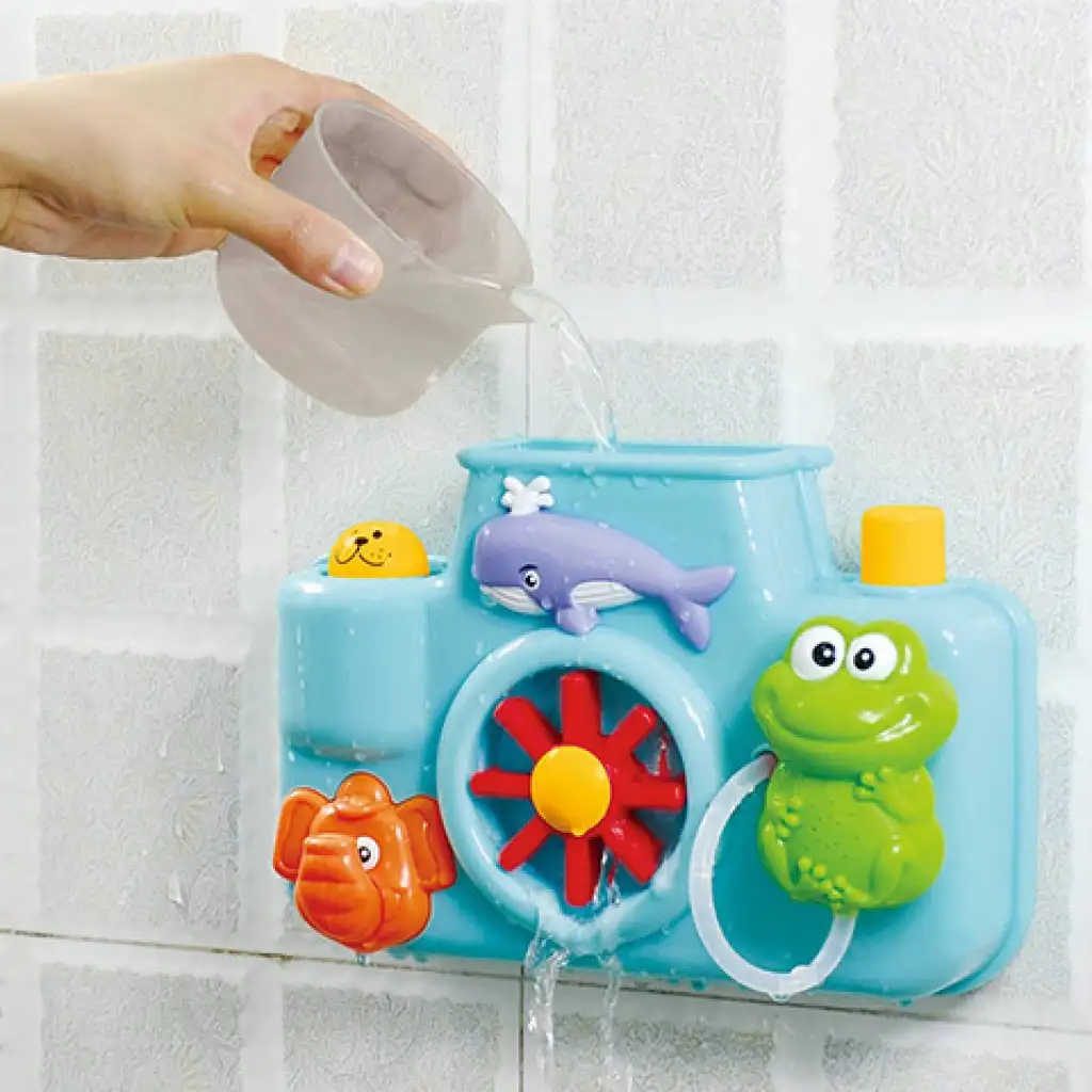 imagen de Juguete de baño para bebés con rueda de animales 3