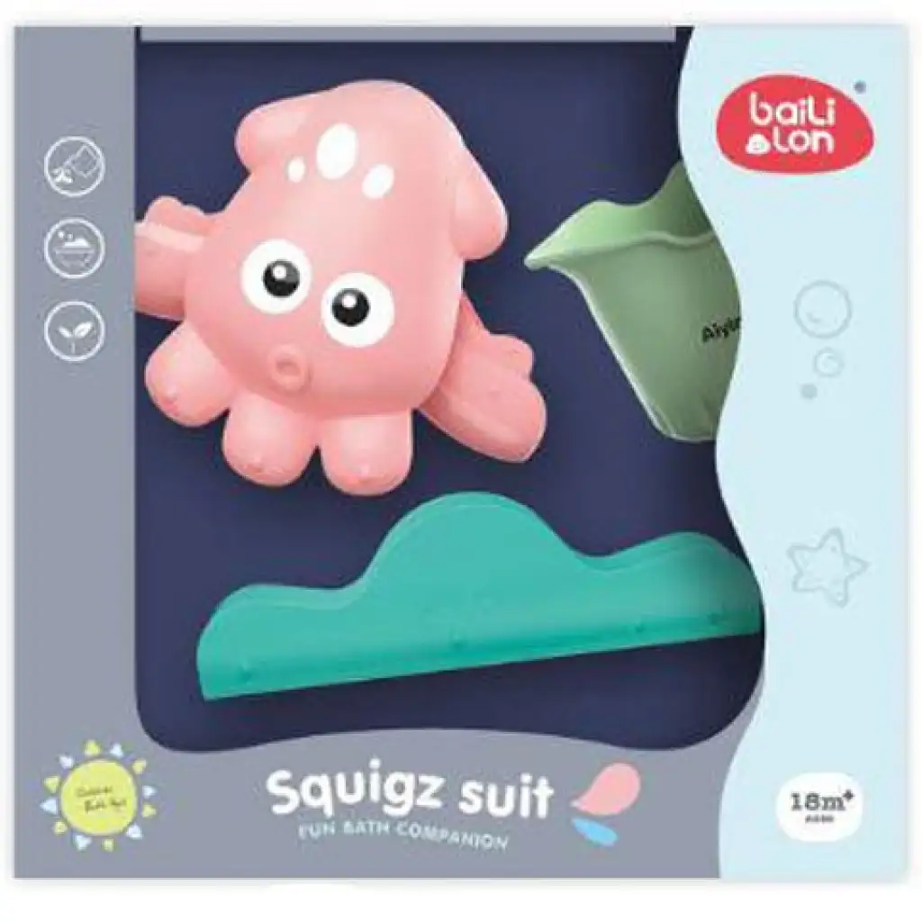 imagen de Juguete de baño pulpo con ventosa 1