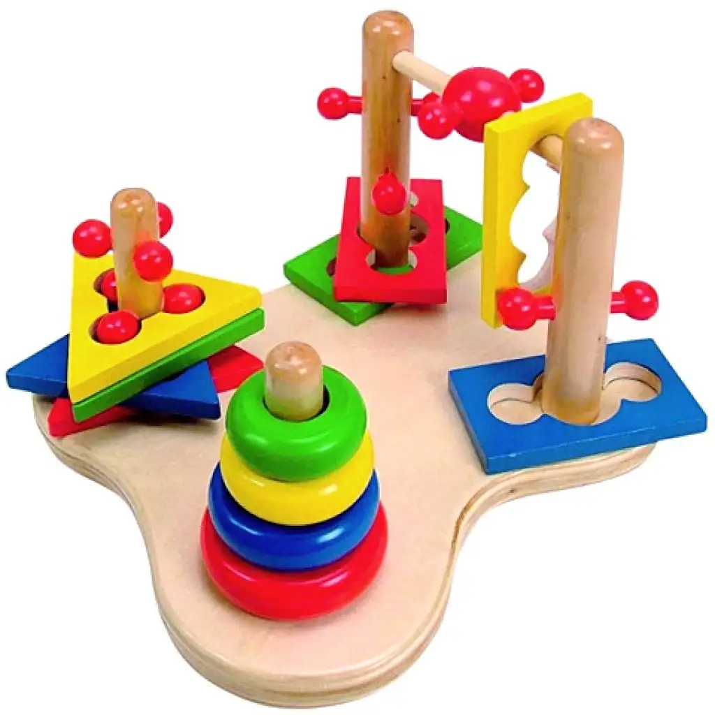 imagen de Juguete de madera para desarrollar habilidades 3D 1