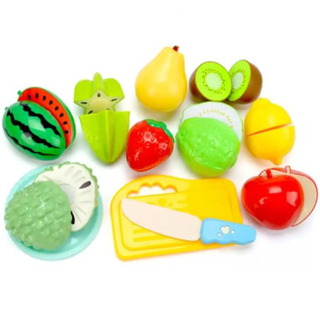 imagen de Juguetes de frutas cortables con tabla de cortar 2