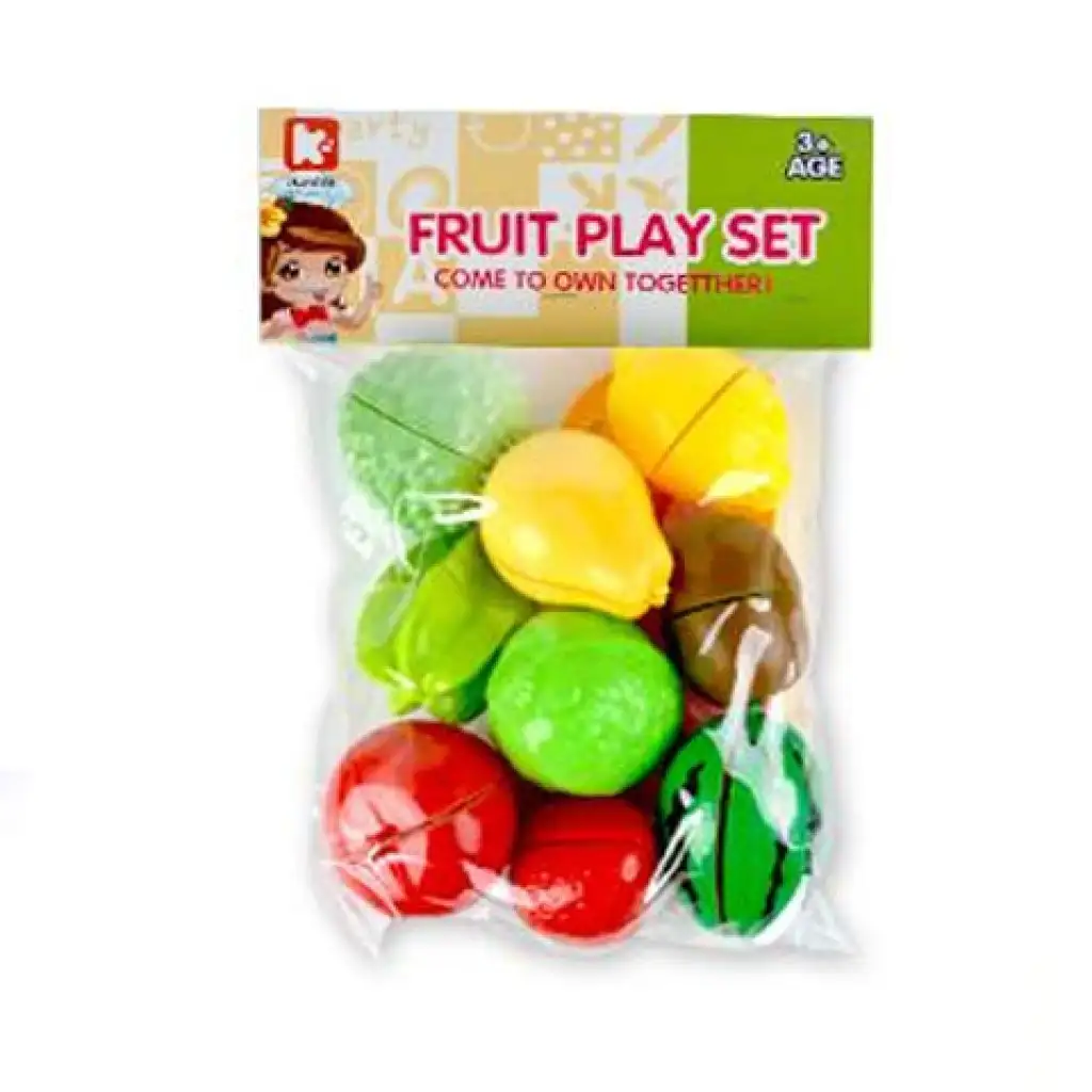 imagen de Juguetes de frutas cortables con tabla de cortar 1