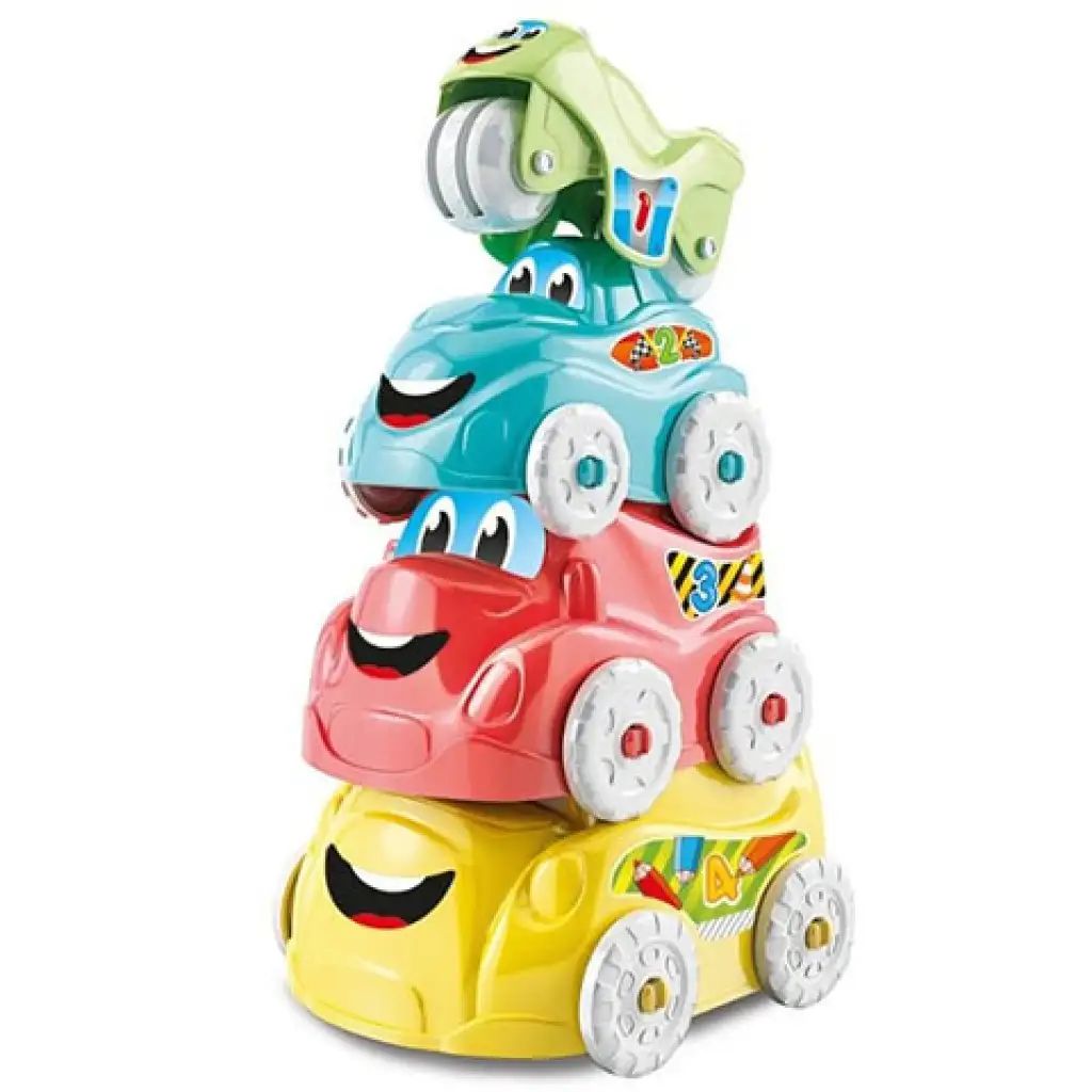 imagen de Juguetes de vehículos apilables divertidos - Clementoni baby 2
