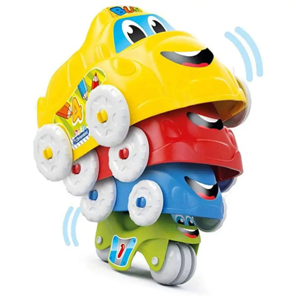 imagen de Juguetes de vehículos apilables divertidos - Clementoni baby 3