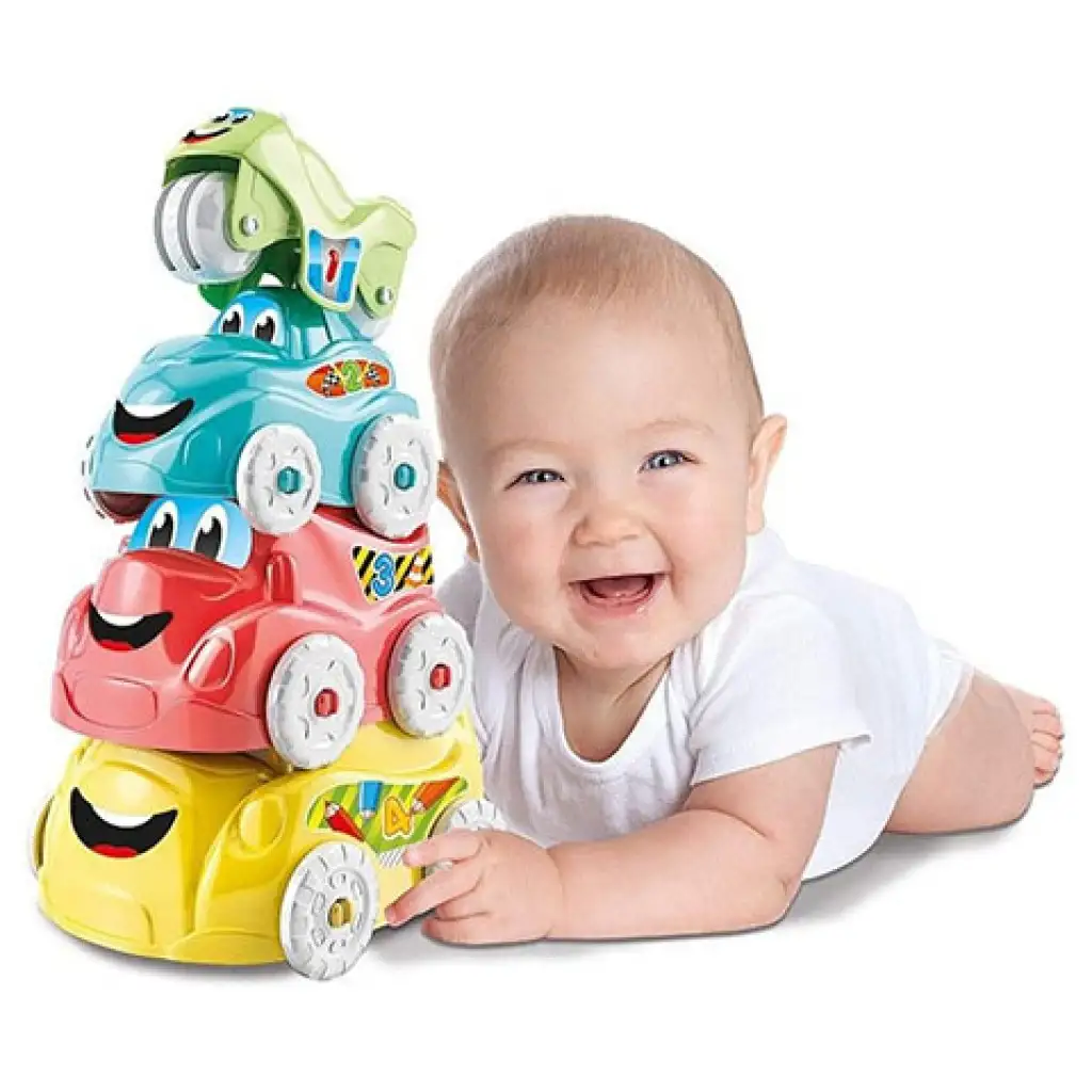 imagen de Juguetes de vehículos apilables divertidos - Clementoni baby 4