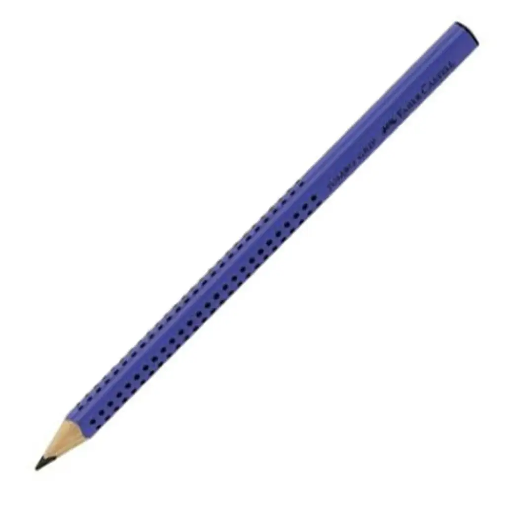 imagen de Jumbo Grip lápiz de grafito B azul - Faber-Castell 1