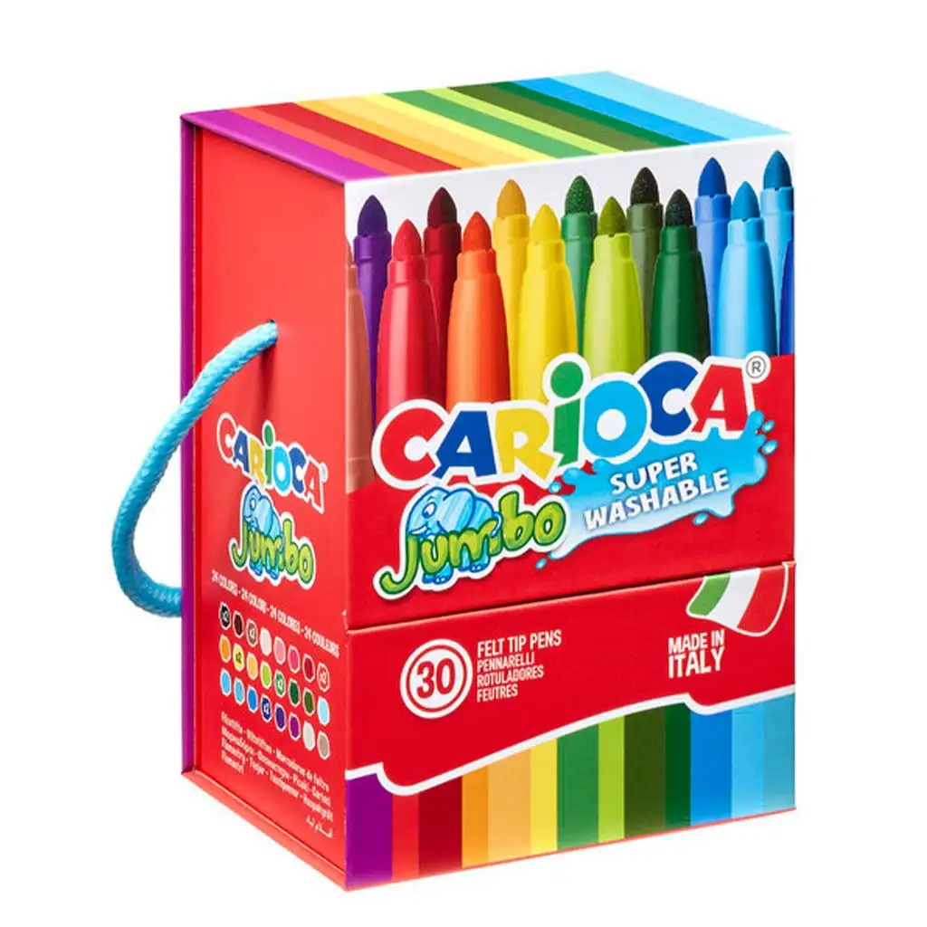 imagen de Jumbo set de 30 marcadores lavables - Carioca 1