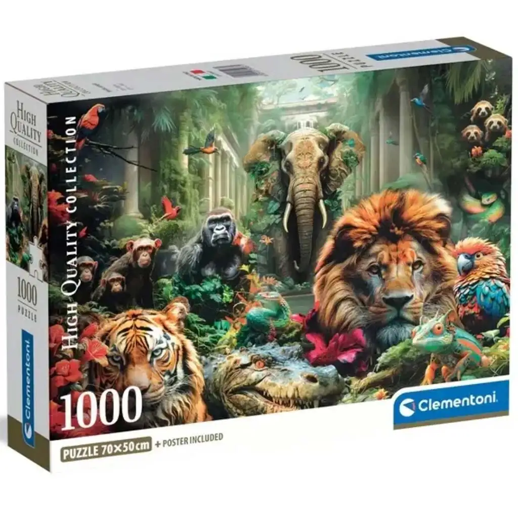 imagen de Jungla mística puzzle de 1000 piezas con póster - Clementoni 1