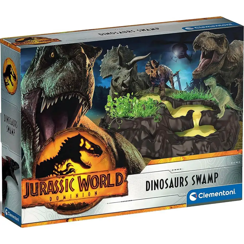 imagen de Jurassic World 3: Juego de dinosaurios de pantano - Clementoni 1