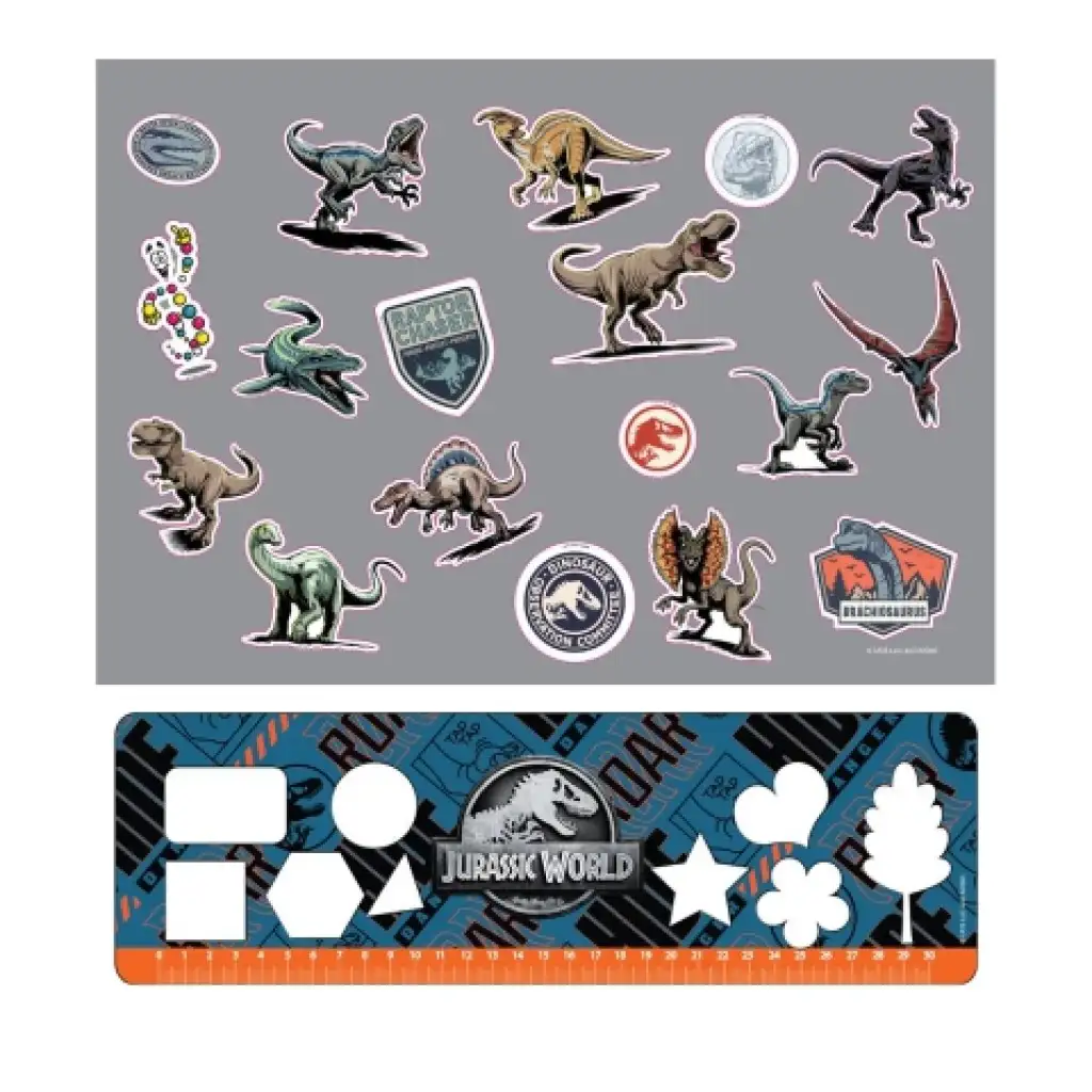 imagen de Jurassic World: Cuaderno de bocetos con pegatinas y plantilla 2