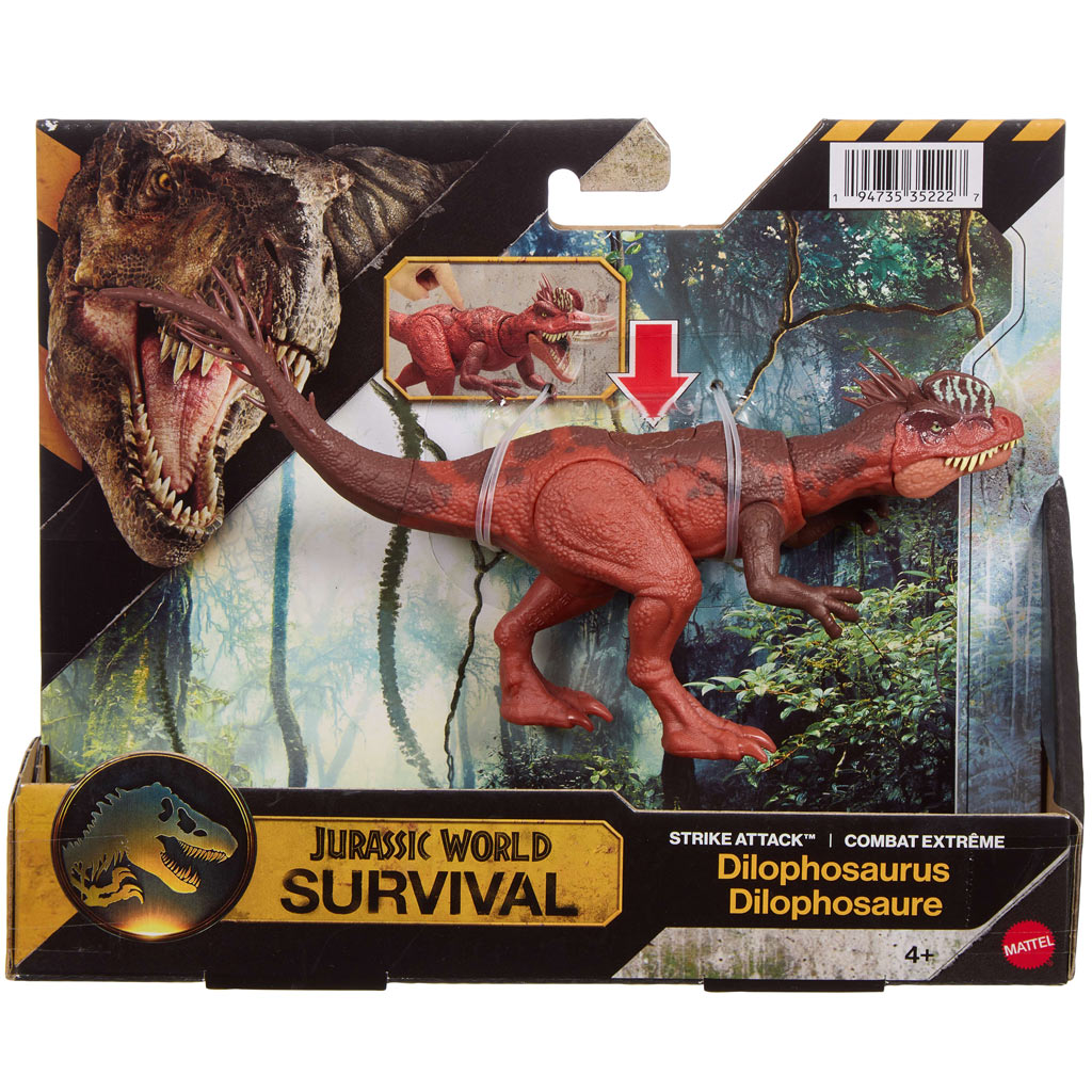 imagen de Jurassic World: Dilophosaurus dinosaurio atacante - Mattel 1