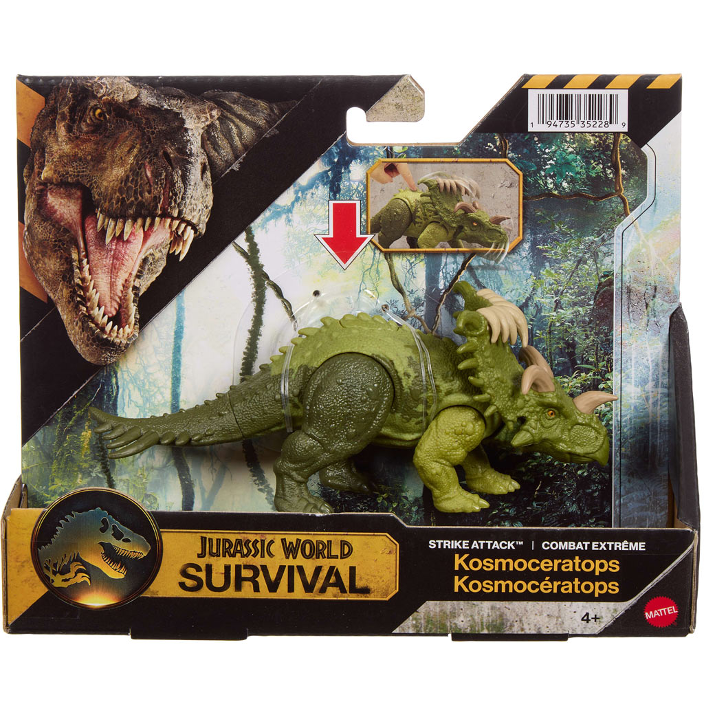imagen de Jurassic World: Dinosaurio Kosmoceratops atacante - Mattel 1