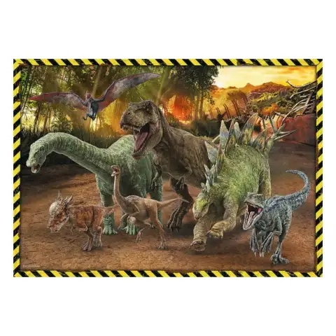 imagen de Jurassic World: Dinosaurios del Parque Jurásico puzzle de 200 piezas - Trefl 2