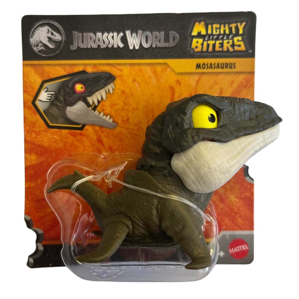imagen de Jurassic World: Figura mini Mosasaurus mordedor - Mattel 1
