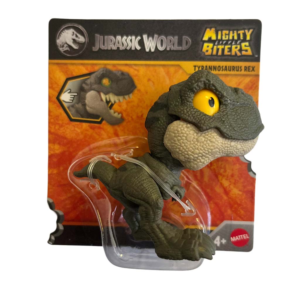 imagen de Jurassic World: Figura mini Tyrannosaurus Rex mordedor - Mattel 1