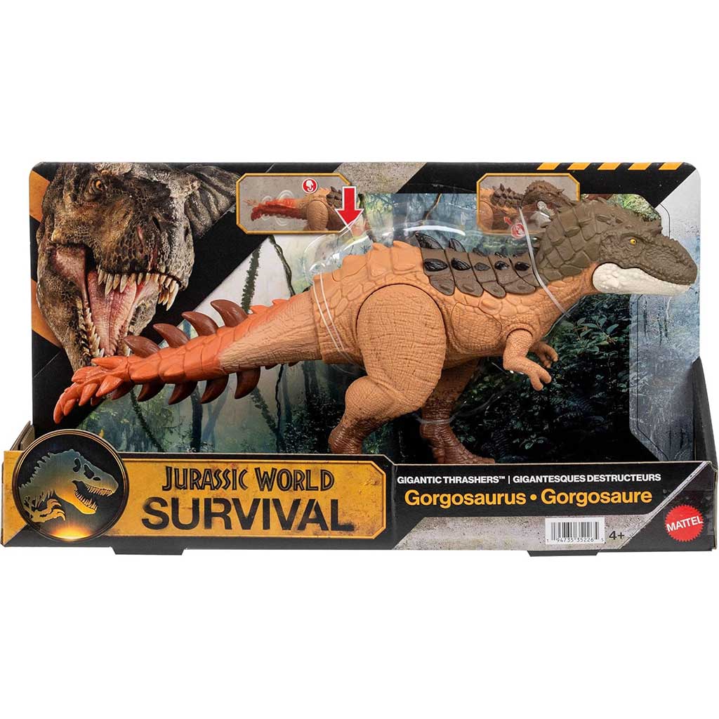 imagen de Jurassic World: Gigante Gorgosaurus dinosaurio atacante con sonido - Mattel 1