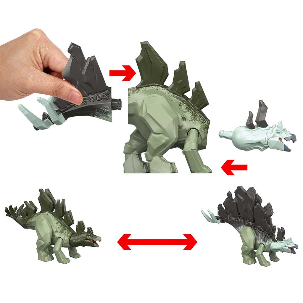 imagen de Jurassic World: Mayhem Mix-Ups DIY Mutante dino Stegosaurus - Mattel 2