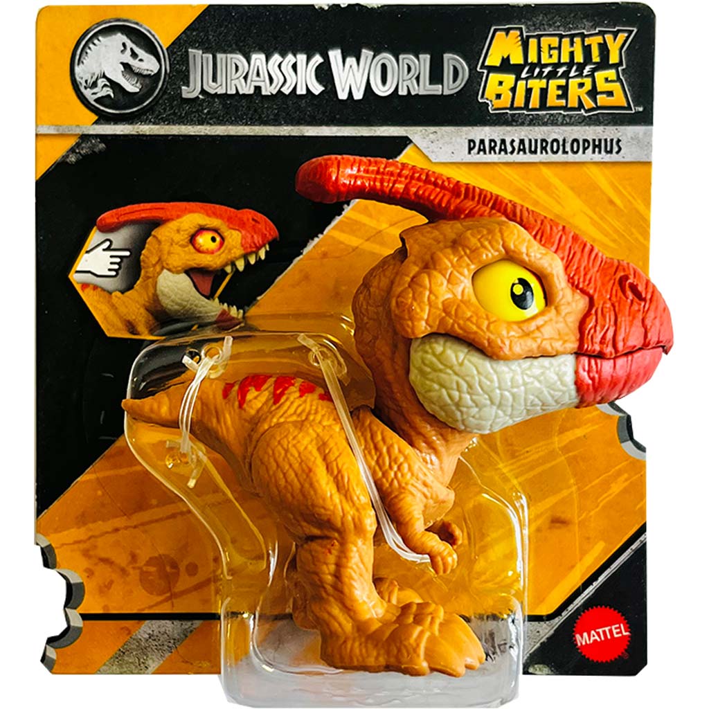 imagen de Jurassic World: Mini figura Parasaurolophus mordedor - Mattel 1