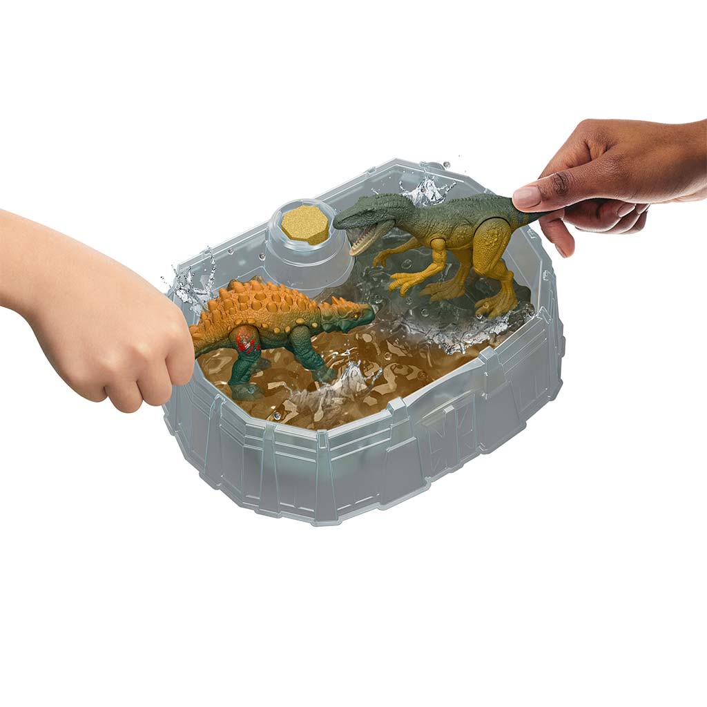 imagen de Jurassic World: Paquete de Batalla de Revelación de Dinosaurios 2 piezas con dinosaurios - Mattel 2