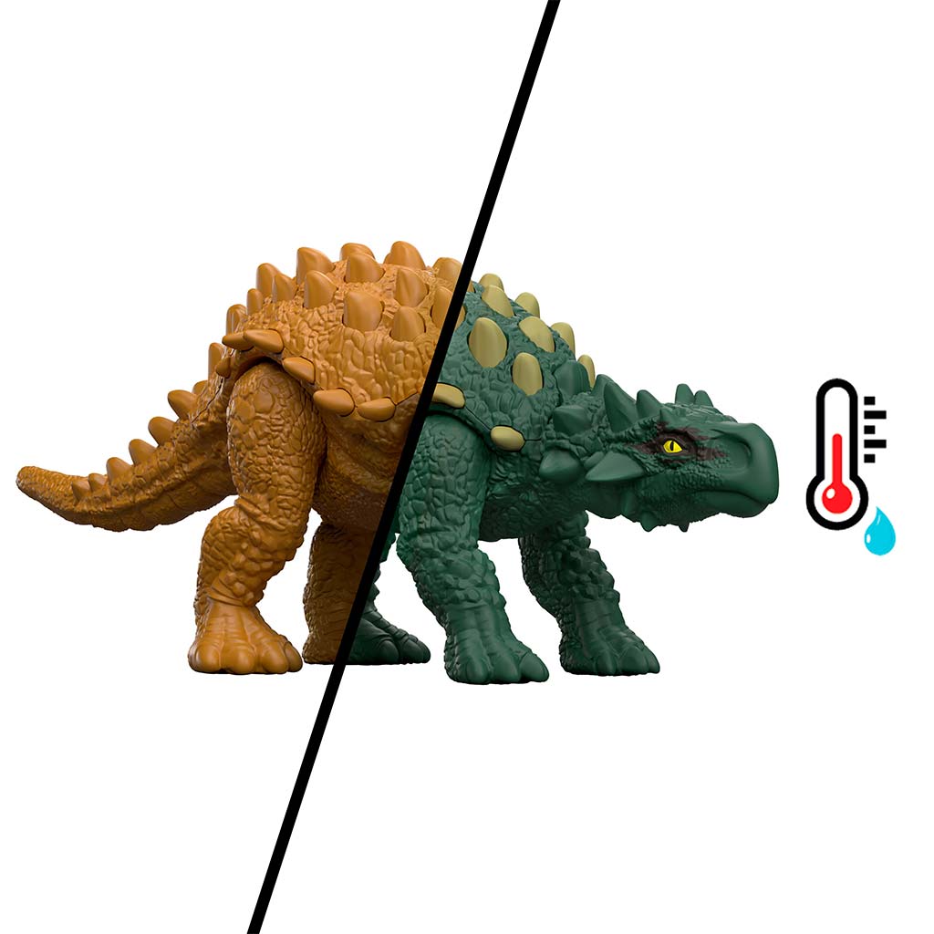 imagen de Jurassic World: Paquete de Batalla de Revelación de Dinosaurios 2 piezas con dinosaurios - Mattel 3