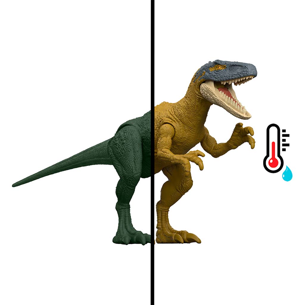 imagen de Jurassic World: Paquete de Batalla de Revelación de Dinosaurios 2 piezas con dinosaurios - Mattel 4