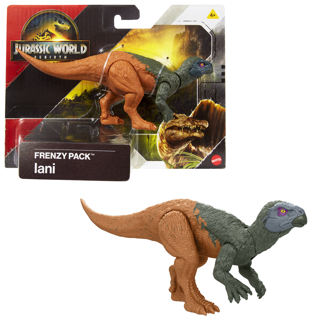 imagen de Jurassic World: Renacimiento Frenzy pack figura de dinosaurio Lani - Mattel 1