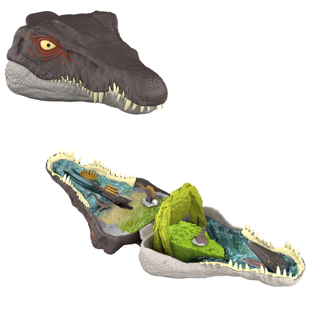 imagen de Jurassic World: Renacimiento Micro Adventures Spinosaurus mini set de juego - Mattel 3