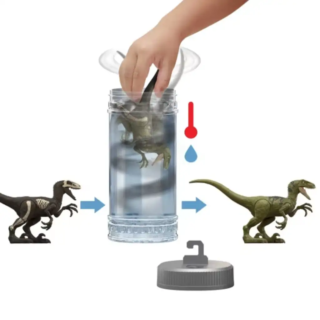 imagen de Jurassic World Reveal dinosaurio sorpresa set - Mattel 2