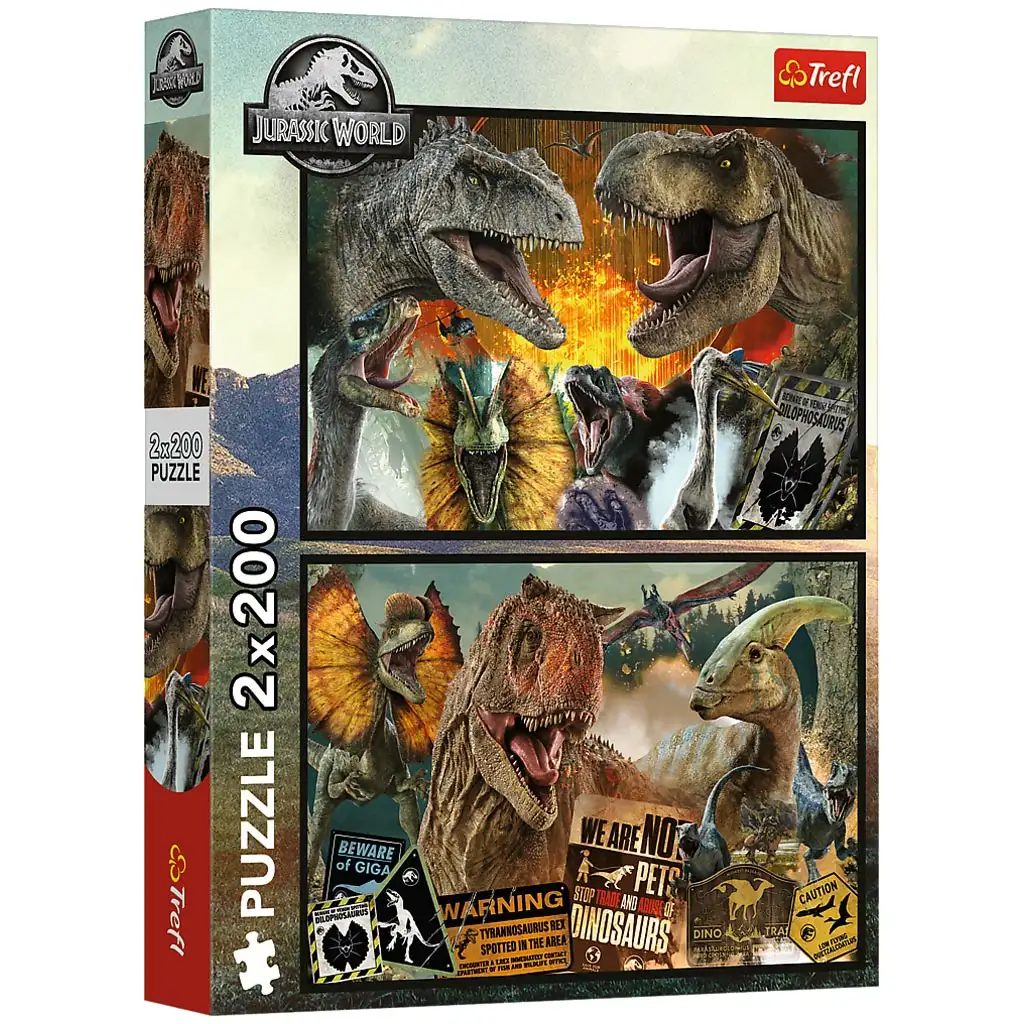 imagen de Jurassic World rompecabezas de 2x200 piezas - Trefl 1