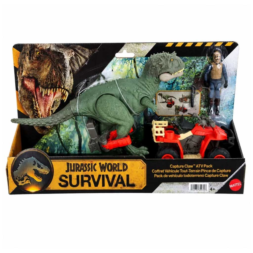 imagen de Jurassic World: Set de juego de captura de dinosaurios Quad - Mattel 1