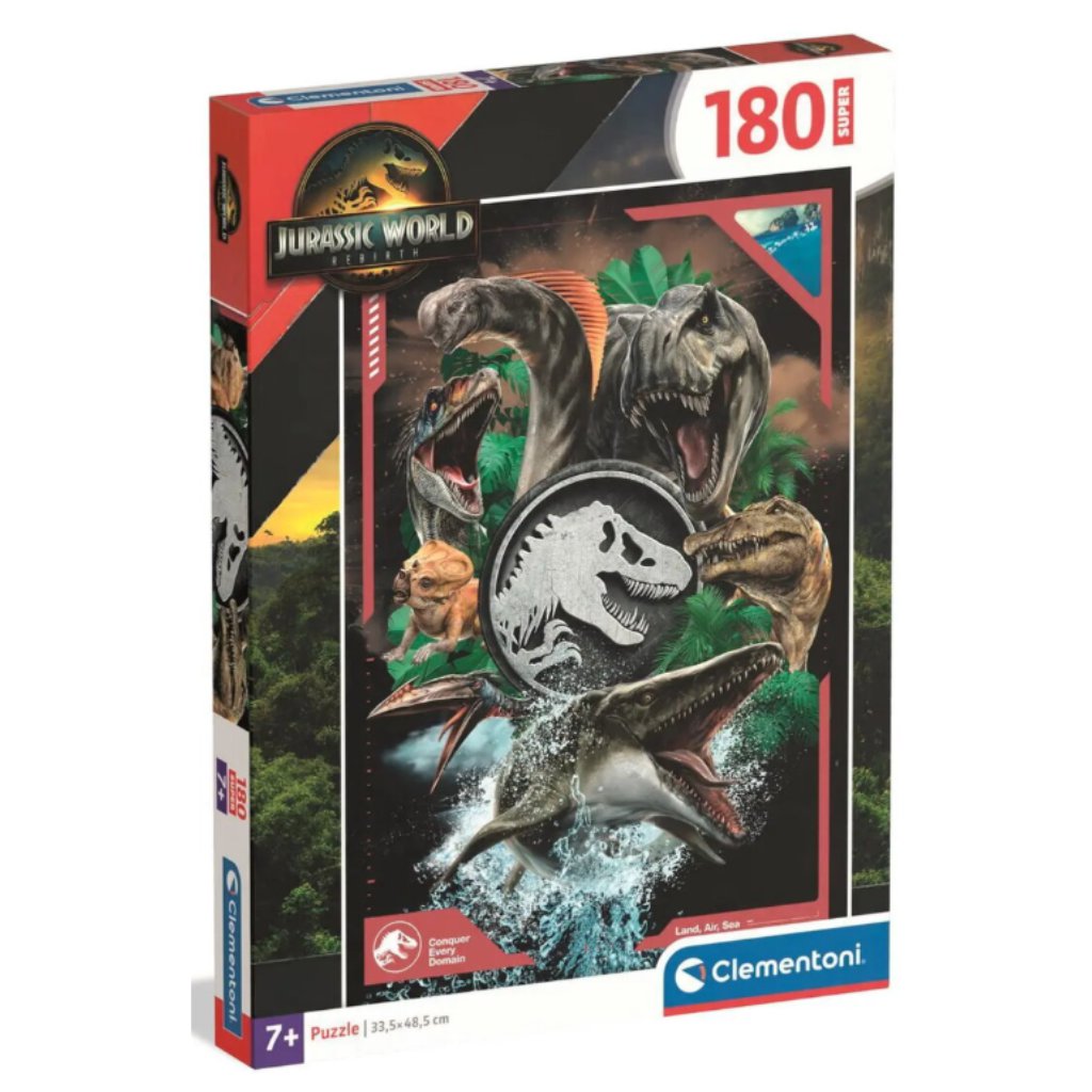 imagen de Jurassic World Super puzzle de 180 piezas - Clementoni 1