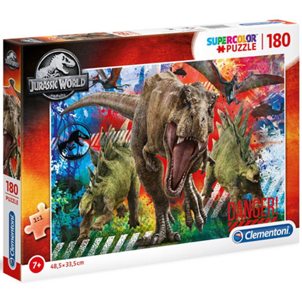 imagen de Jurassic World Supercolor puzzle de 180 piezas - Clementoni 1