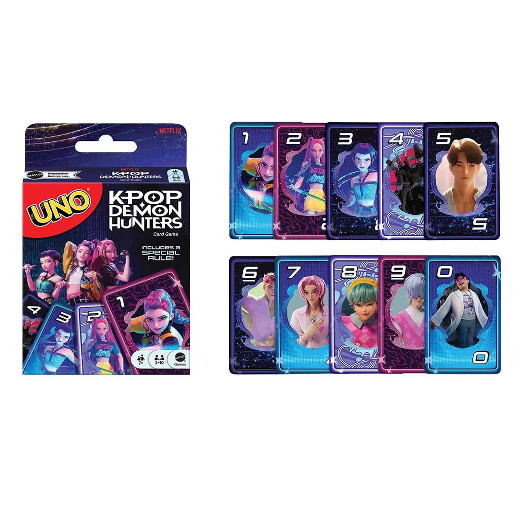 imagen de K-POP Cazadores de Demonios UNO juego de cartas - Mattel 2
