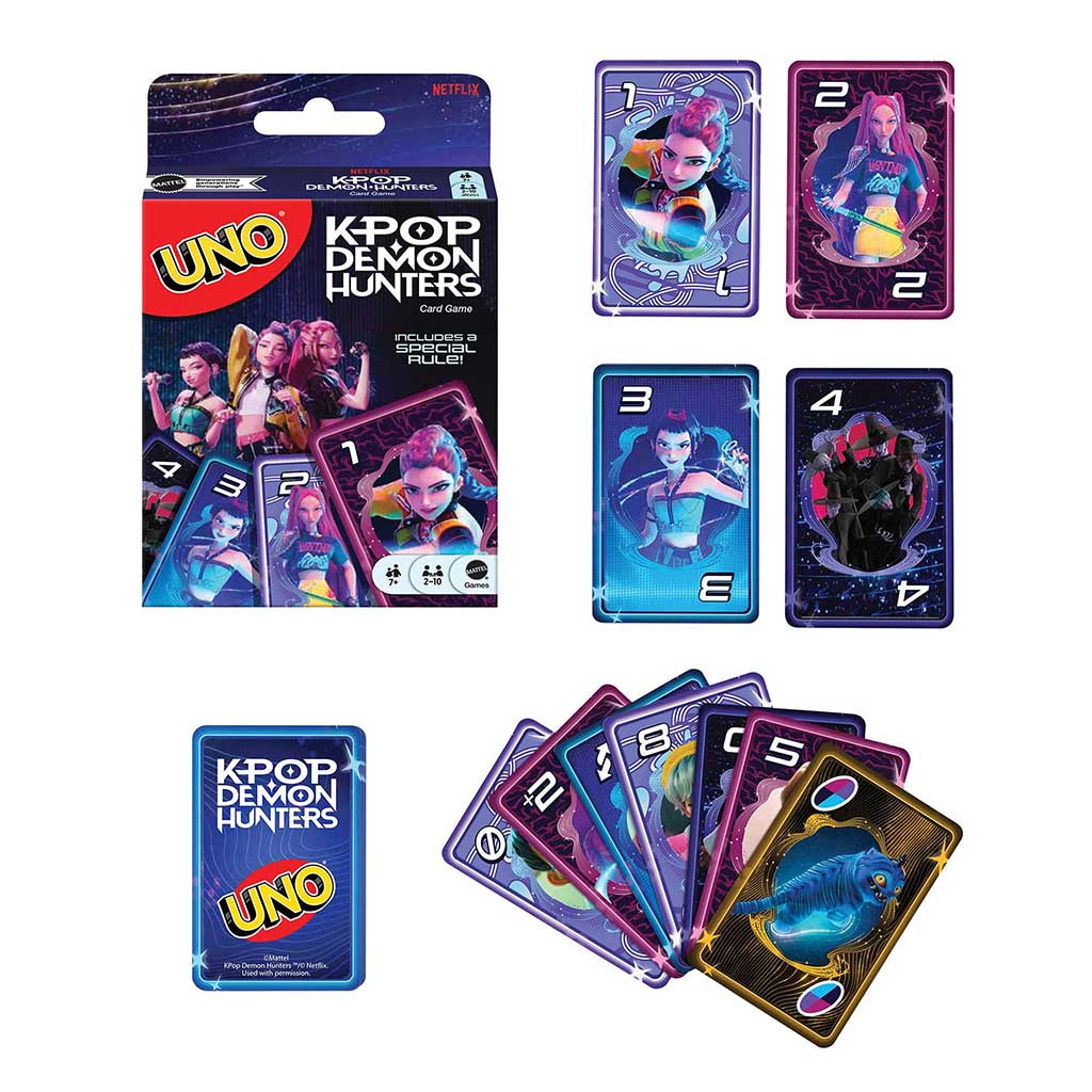 imagen de K-POP Cazadores de Demonios UNO juego de cartas - Mattel 3