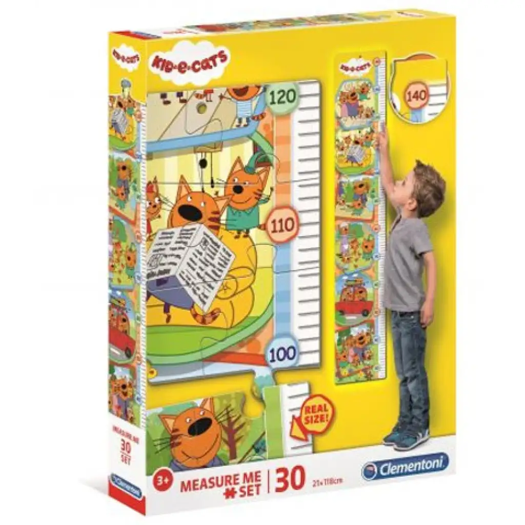 imagen de Kid&Cats Medidor de altura puzzle 30 piezas - Clementoni 1