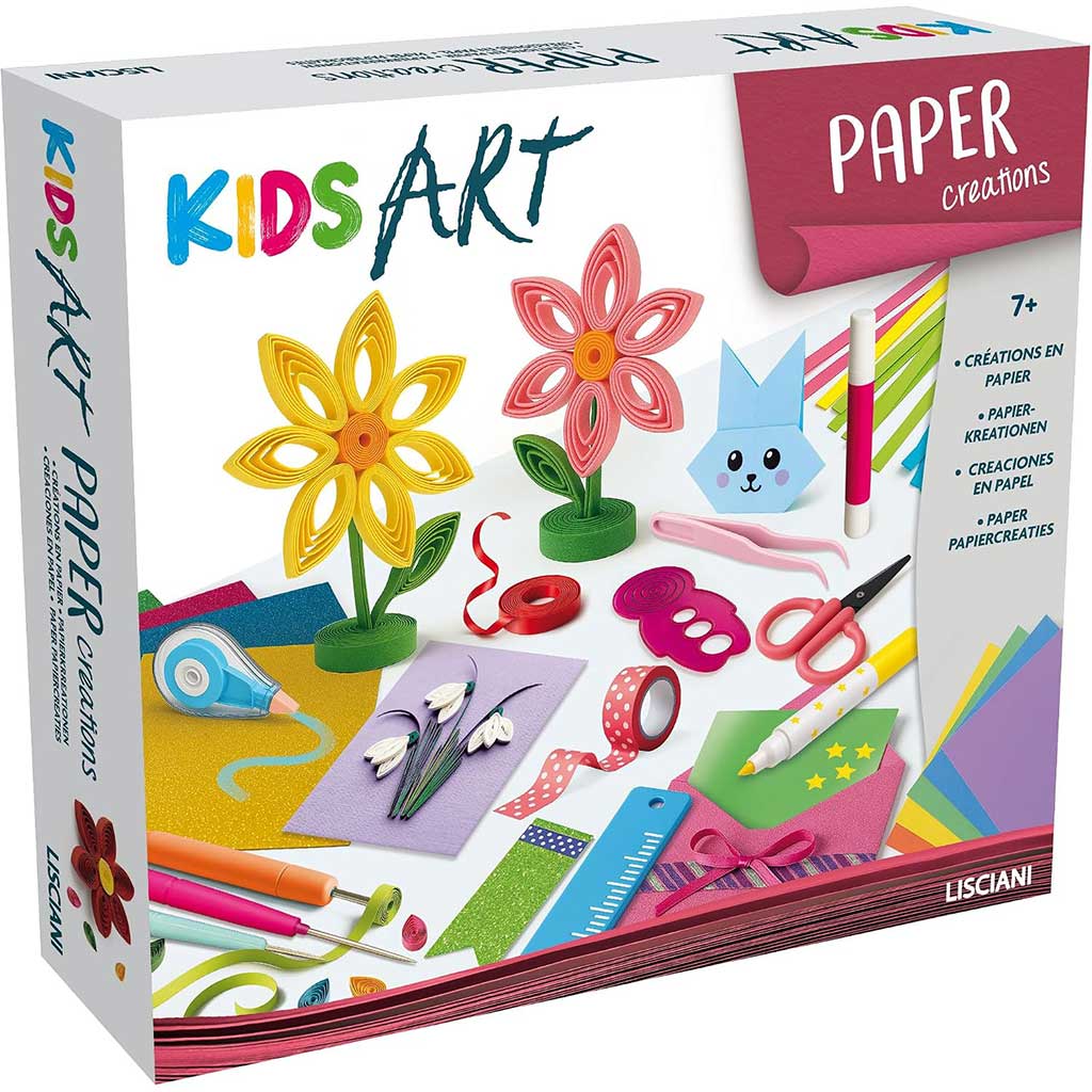 imagen de Kids Art: Conjunto creativo de obras de papel colorido - Lisciani 1