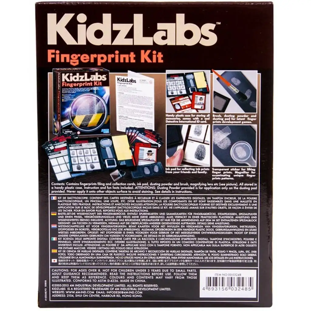 imagen de KidzLabs Kit de Recolección de Huellas Dactilares – ¡Conviértete en un detective! 2