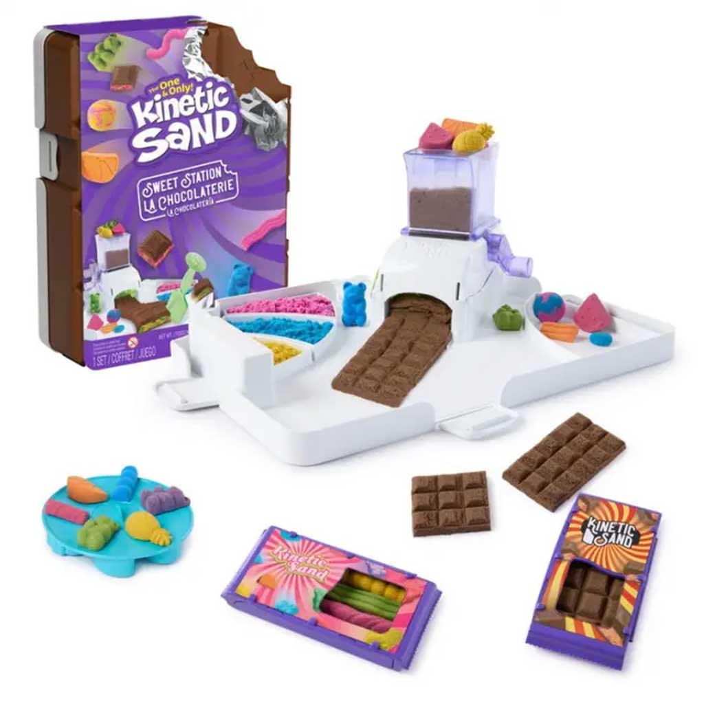 imagen de Kinetic Sand: Conjunto de arcilla de arena estación de dulces - Spin Master 1