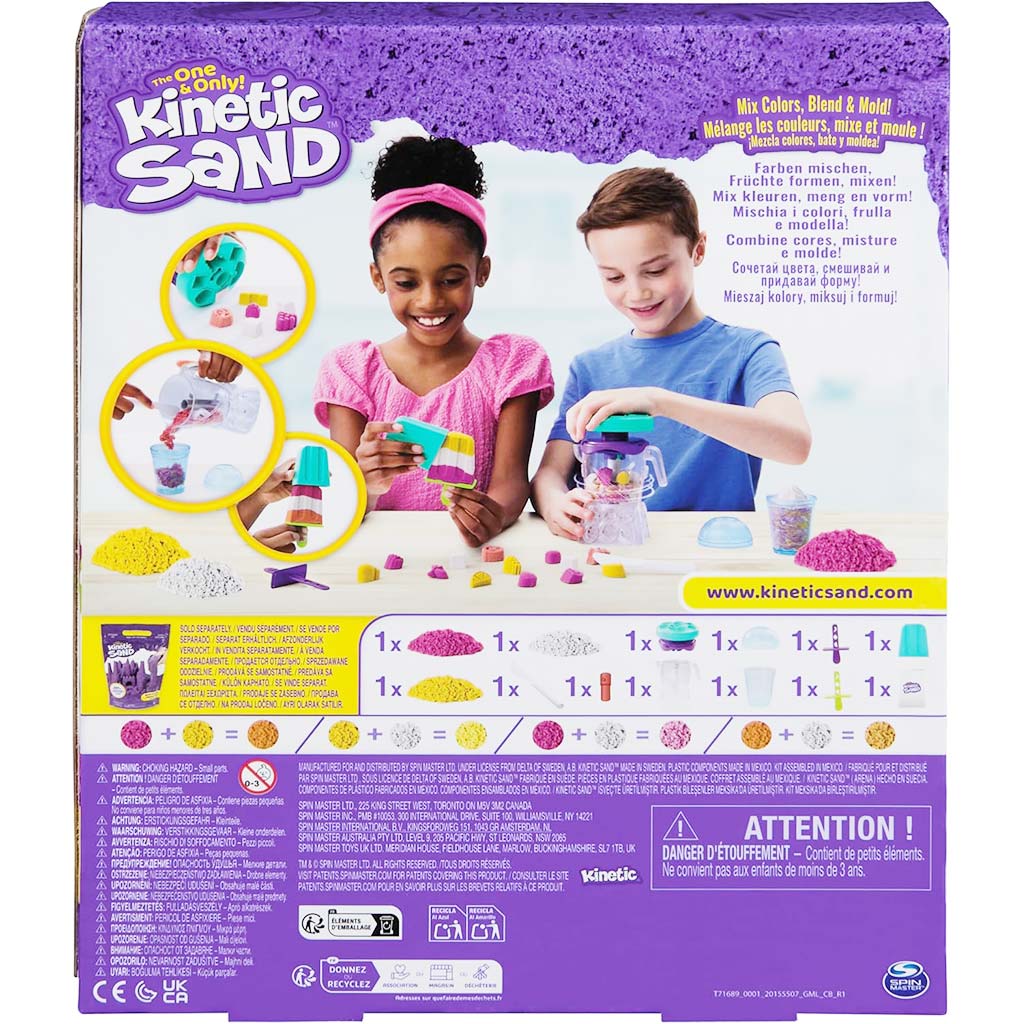 imagen de Kinetic Sand: Mezclador de batidos 396g con arena moldeable - Spin Master 2