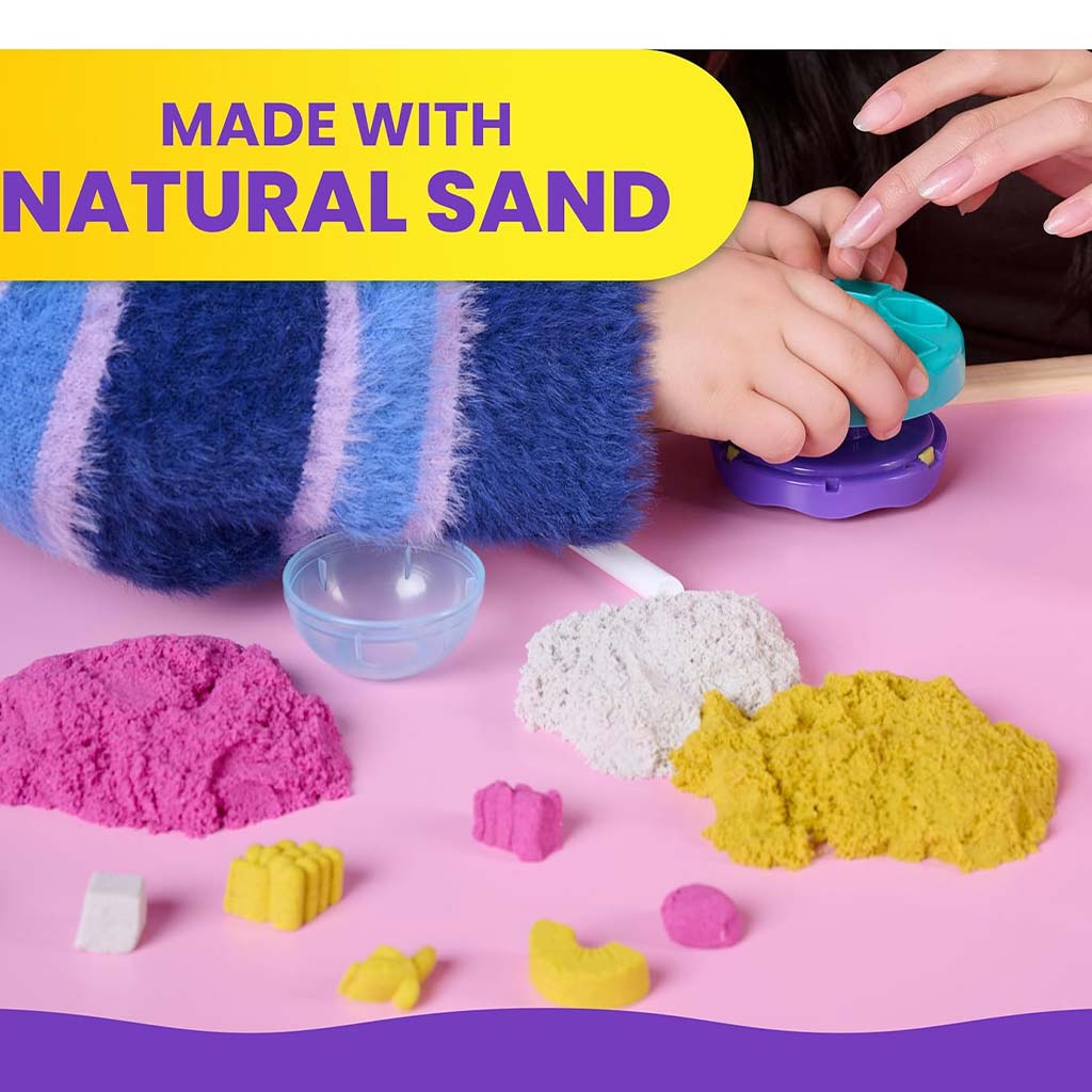 imagen de Kinetic Sand: Mezclador de batidos 396g con arena moldeable - Spin Master 6