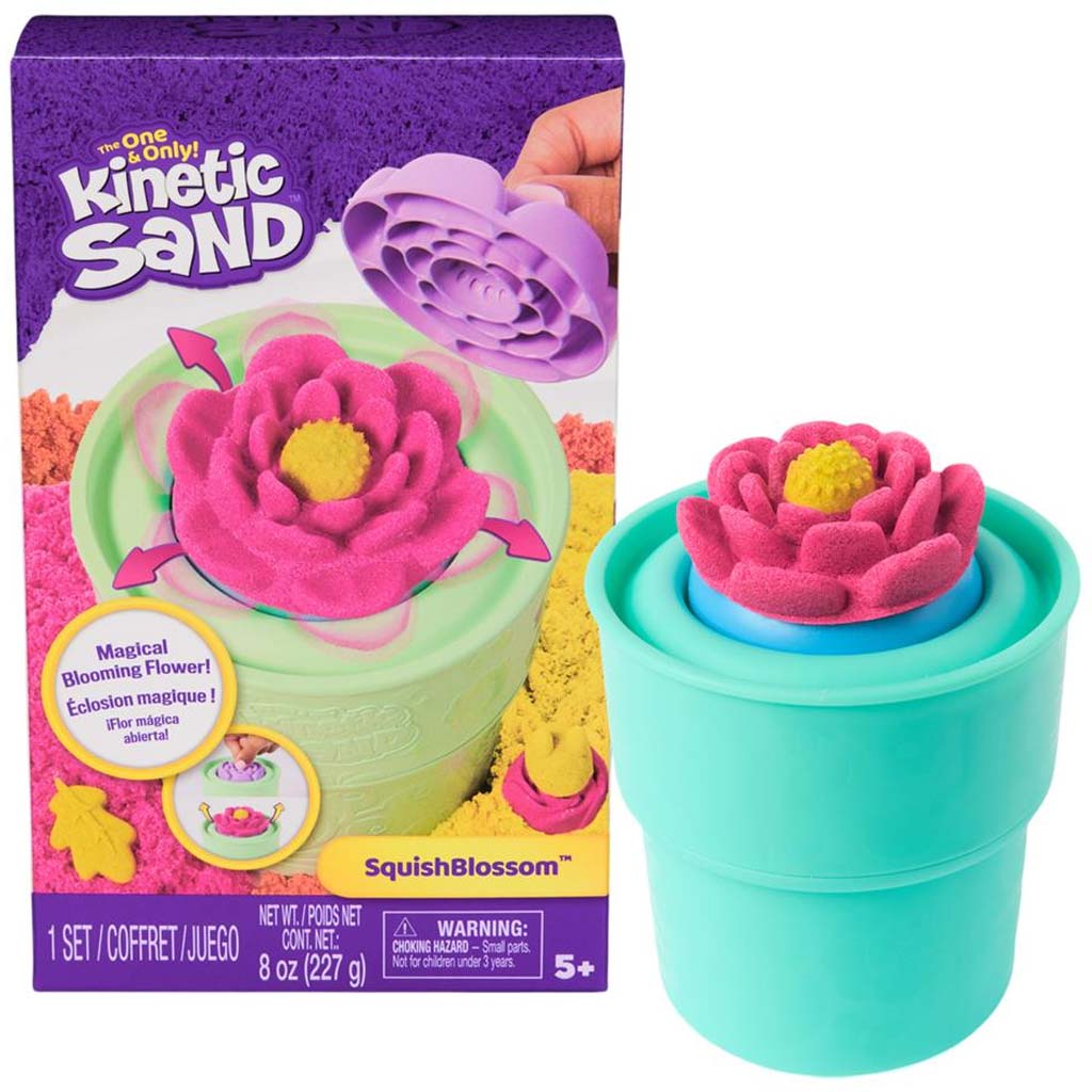 imagen de Kinetic Sand: Set de arena mágica Squish Blossom – Spin Master 1